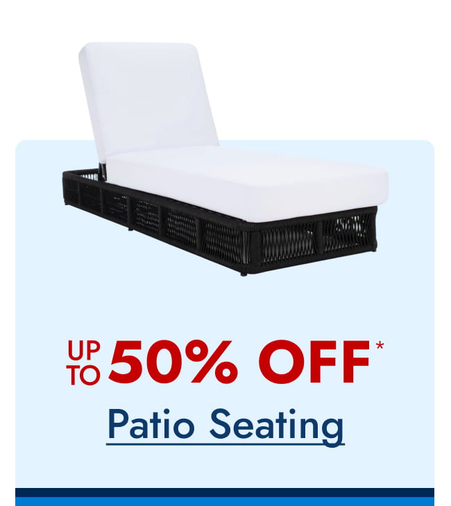 Up to 50%--Patio Seating