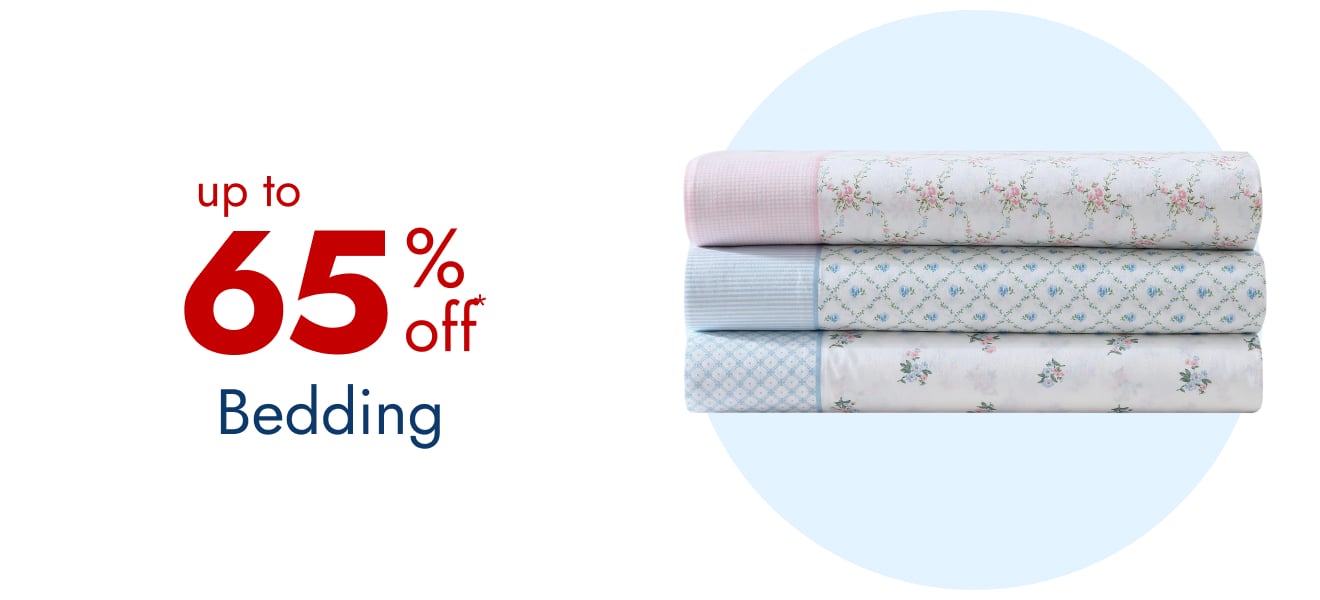 Up to 65% off Bedding