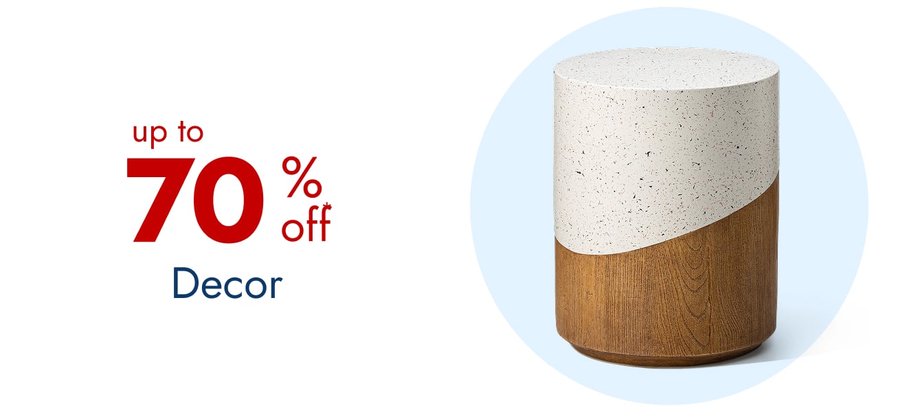 Up to 70% off Decor