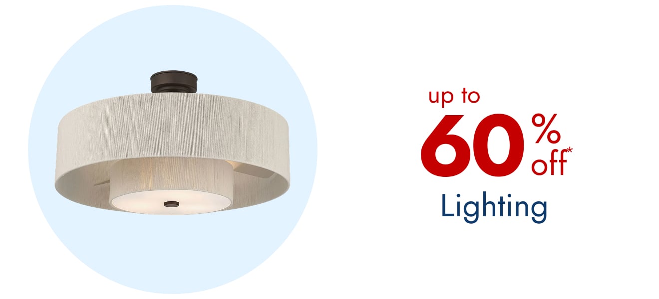 Up to 60% off Lighting