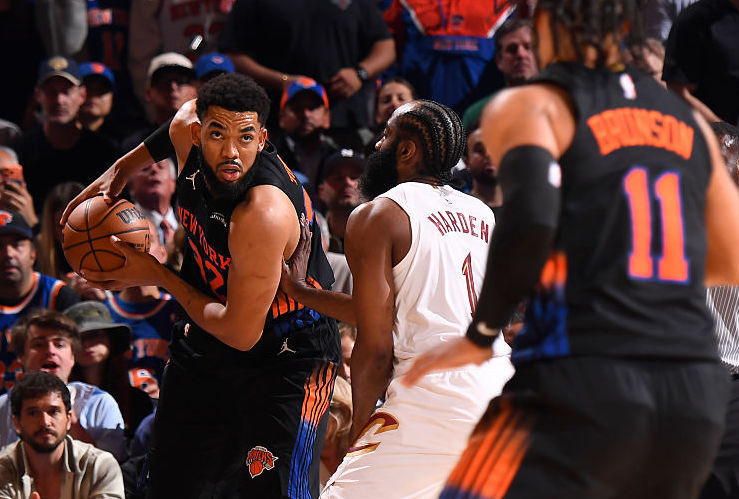 Karl-Anthony Towns, James Harden, Jalen Brunson