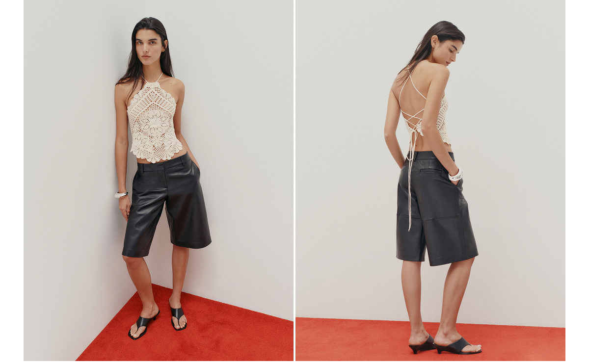 Thea Sheer Cotton Crochet Halter