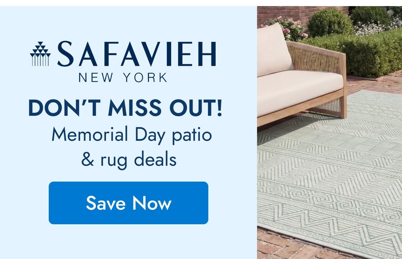 Safavieh: Don’t Miss Out! Memorial Day Patio & Rug Deals