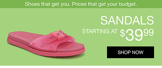 Sandals Starting At $39.99 | Shop Now