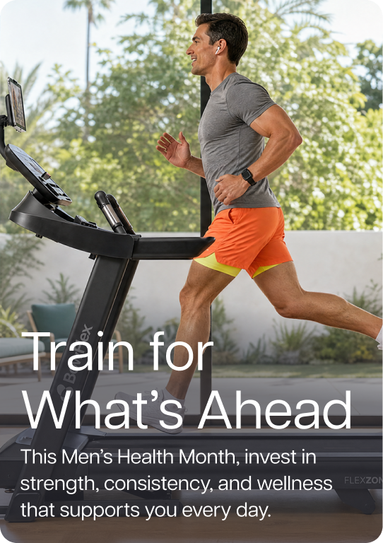 Train for What's Ahead. This Men’s Health Month, invest in strength, consistency, and wellness that supports you every day.
