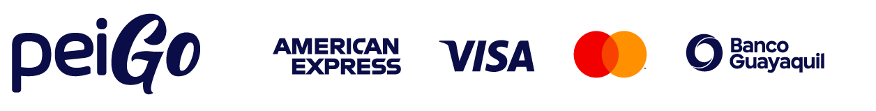 PeiGo – American Express – VISA – Mastercard – Banco Guayaquil