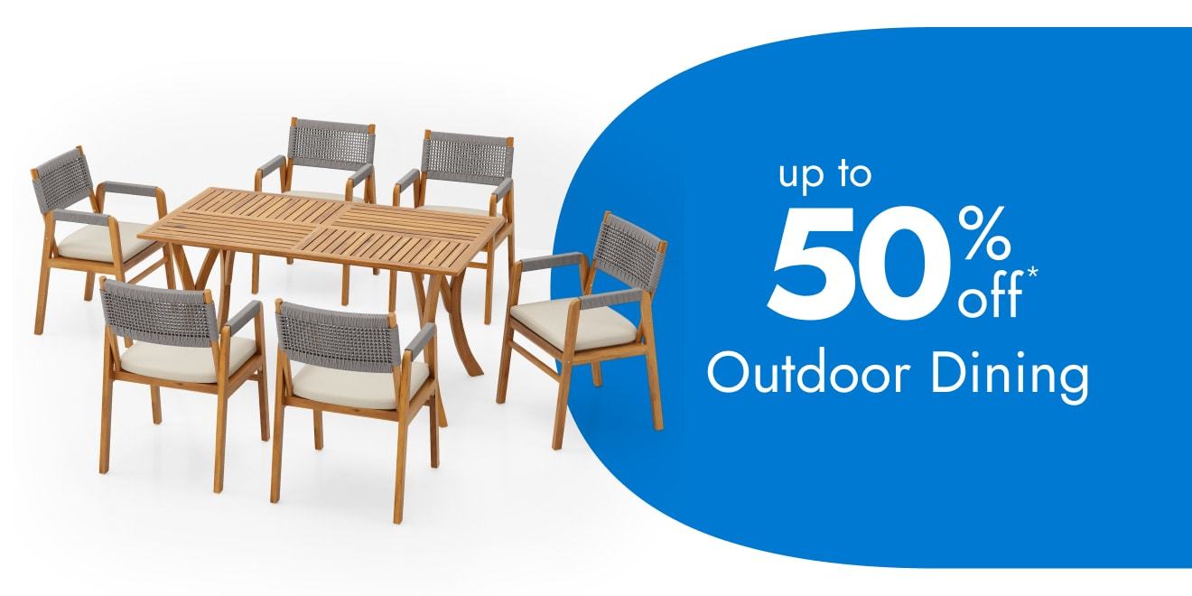 Outdoor Dining up to 50% off