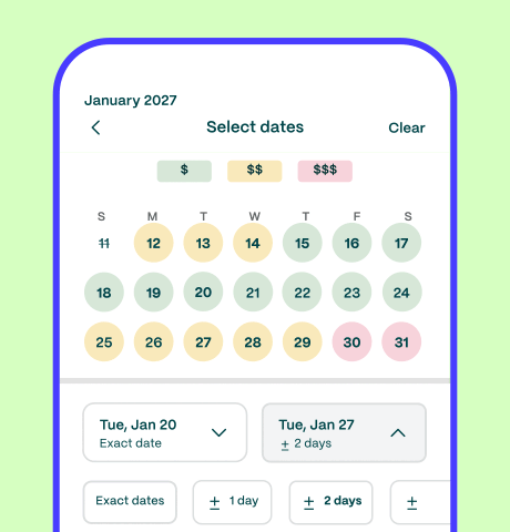 Choose a date range