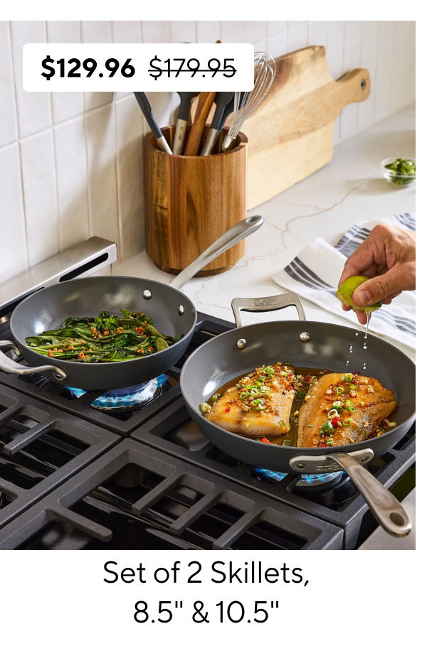 All-Clad HA1 Ceramic Nonstick Set of 2 Skillets