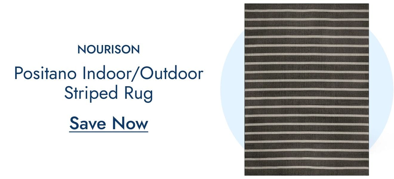 Nourison Positano Indoor/Outdoor Striped Rug