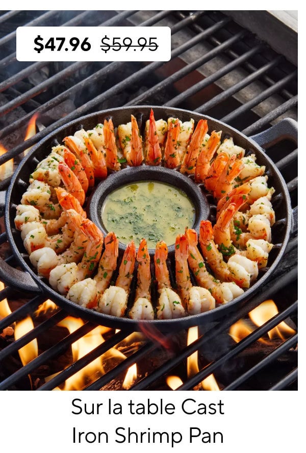 Sur La Table Cast Iron Shrimp Pan