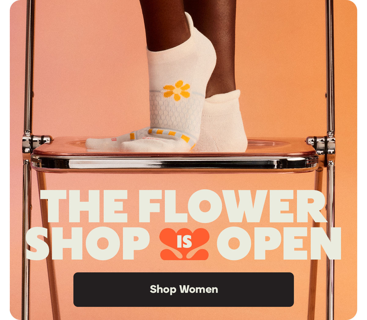 THE FLOWER SHOP IS OPEN. Shop Women