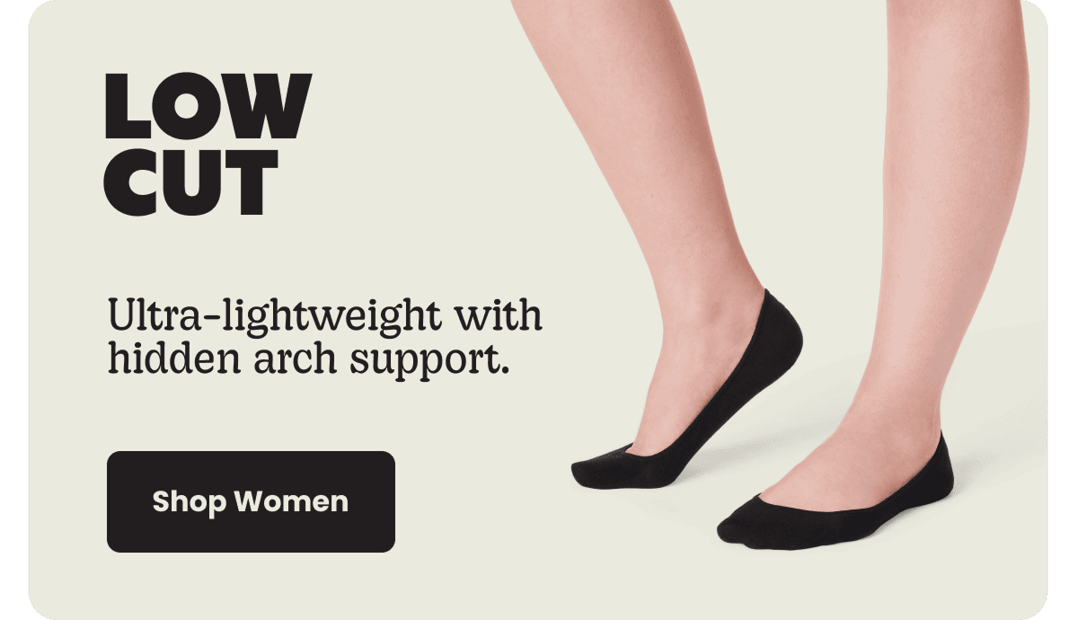 LOW CUT. Ultra-lightweight with hidden arch support. Shop Women