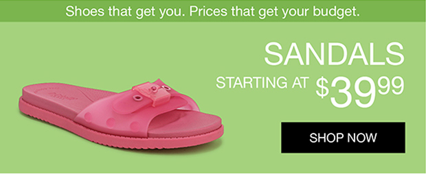 Sandals Starting At $39.99 | Shop Now