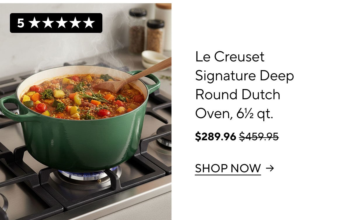 Le Creuset Signature Deep Round Dutch Oven, 6.5 qt.