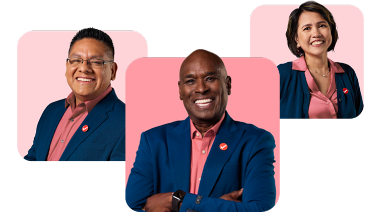 Three TurboTax experts.