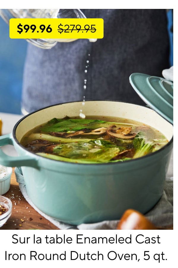 Sur La Table Enameled Cast Iron Round Dutch Oven, 5 qt.