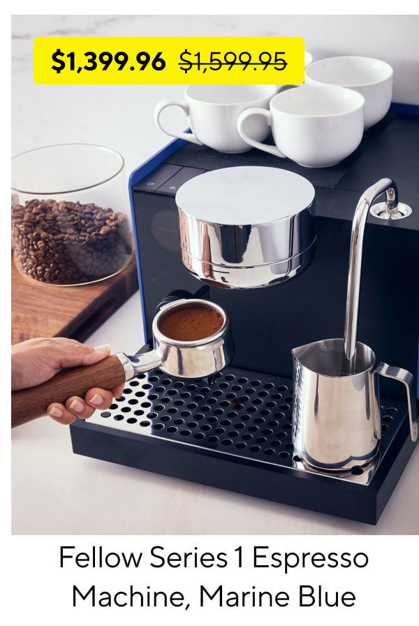 Fellow Series 1 Espresso Machine, Marine Blue