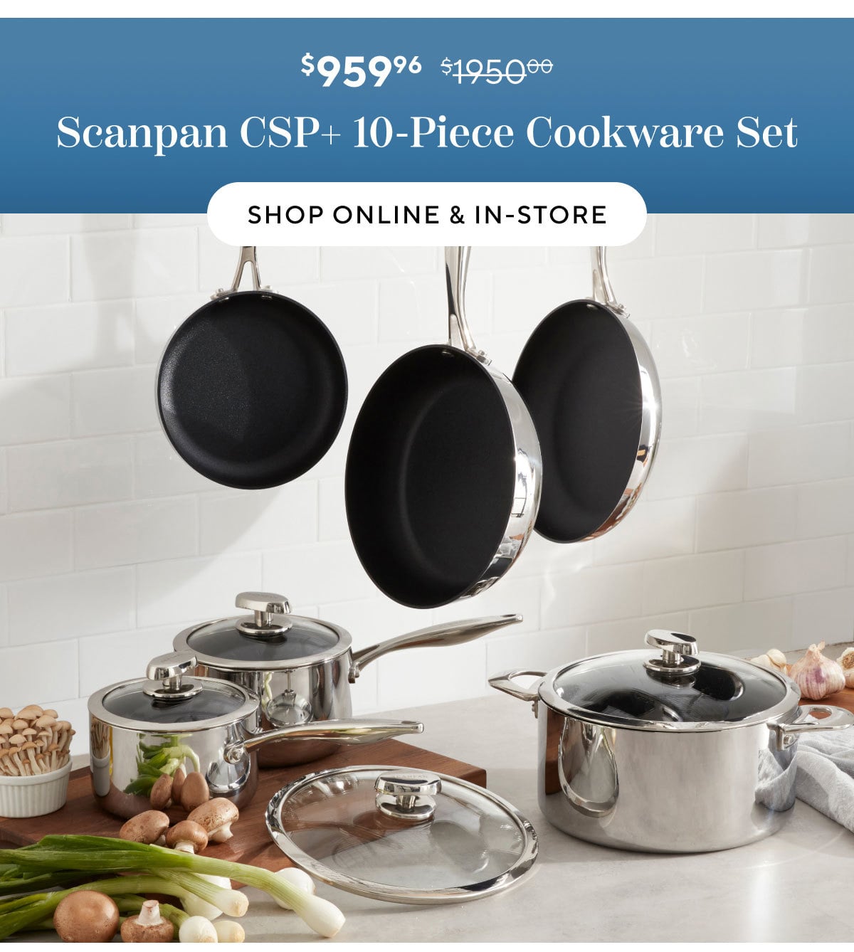 Scanpan CSP+ 10-Piece Cookware Set