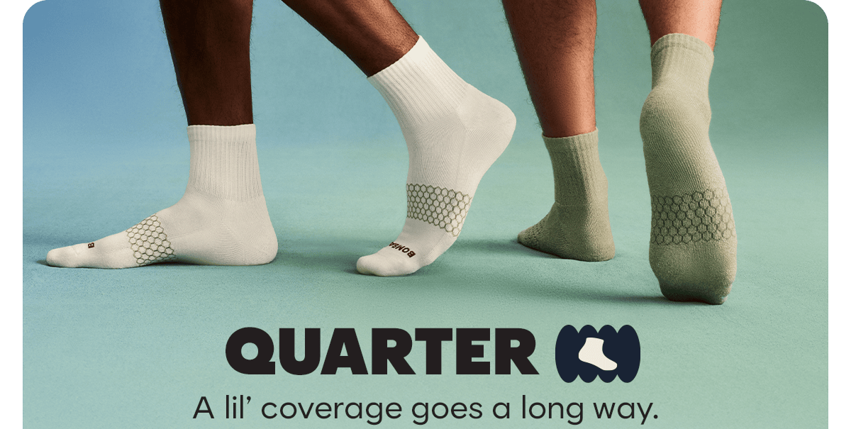 QUARTER. A lil' coverage goes a long way.