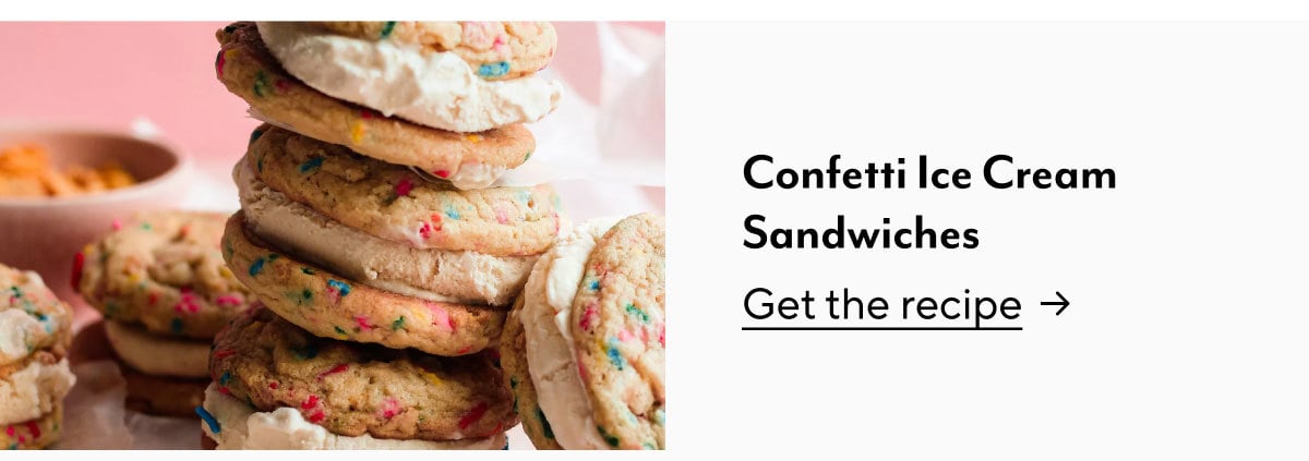 Confetti Ice Cream Sandwiches