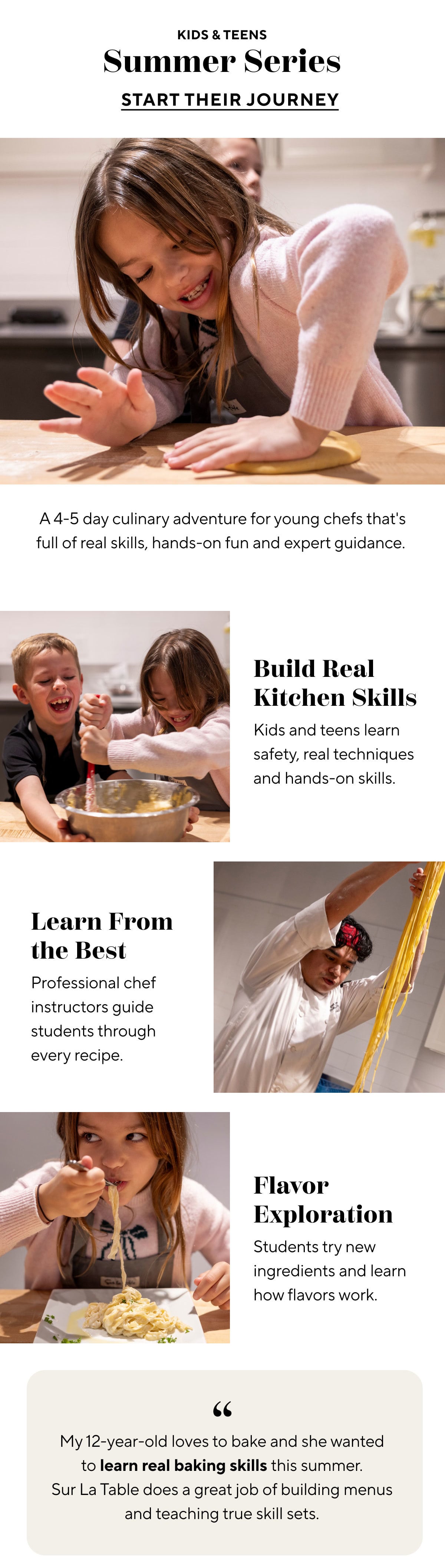 Kids And Teens Summer Cooking Series