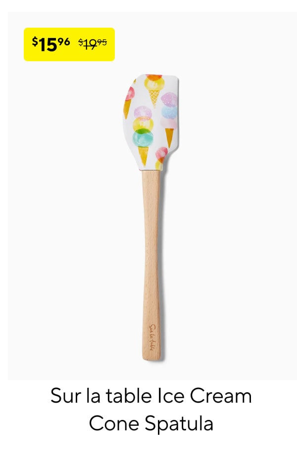Sur la table Ice Cream Cone Spatula