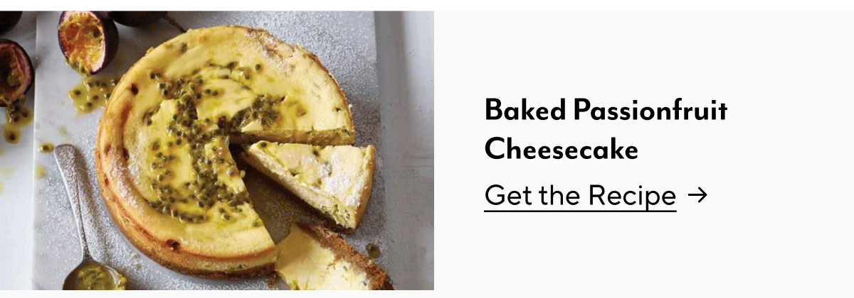 Baked Passionfruit Cheesecake