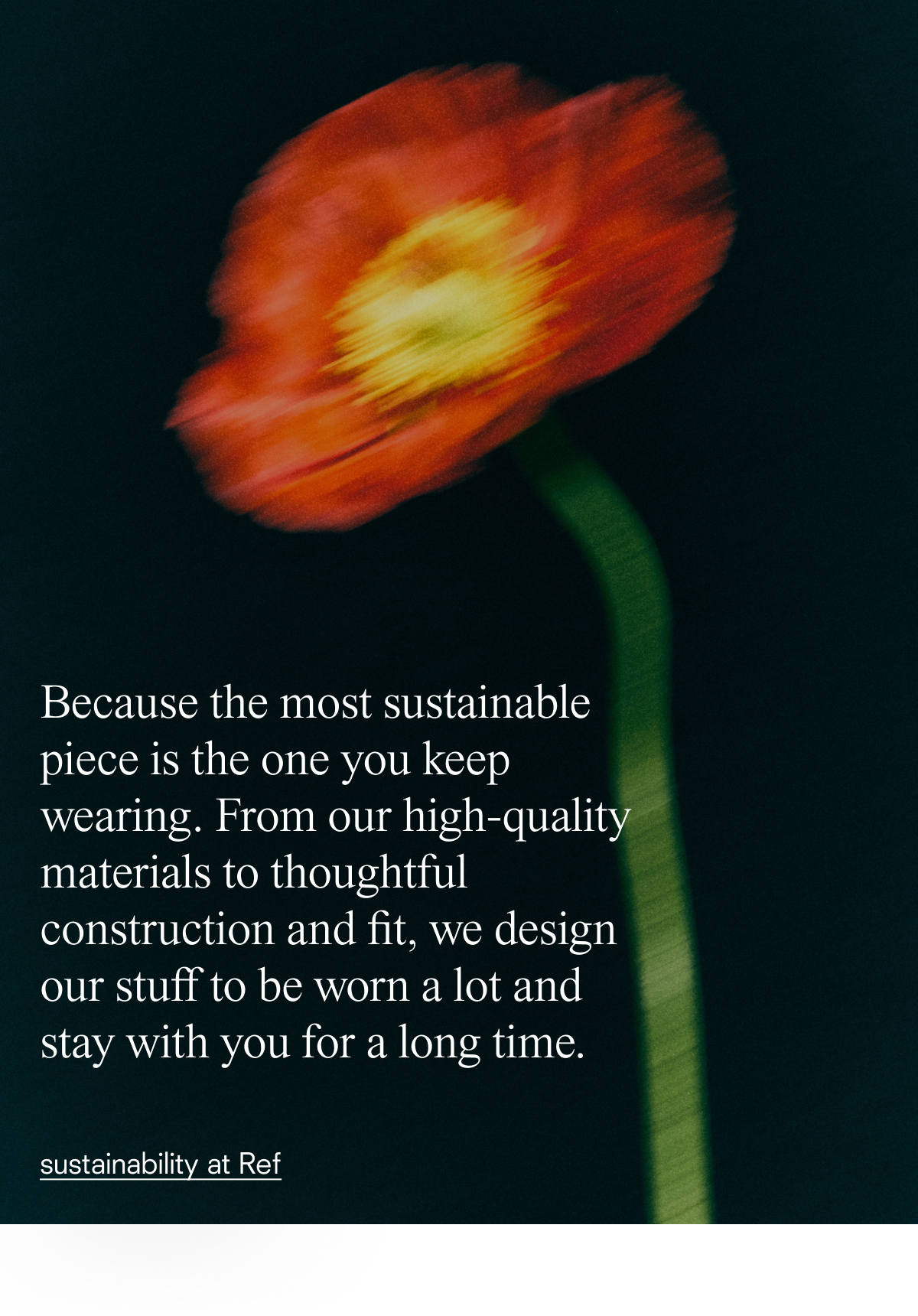 sustainability at Ref