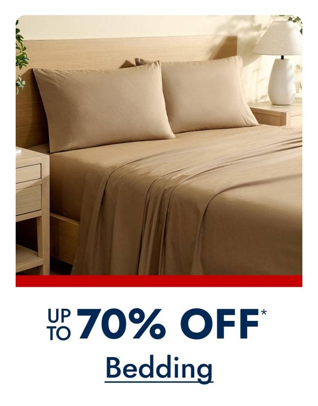 Bedding Up to 70% off