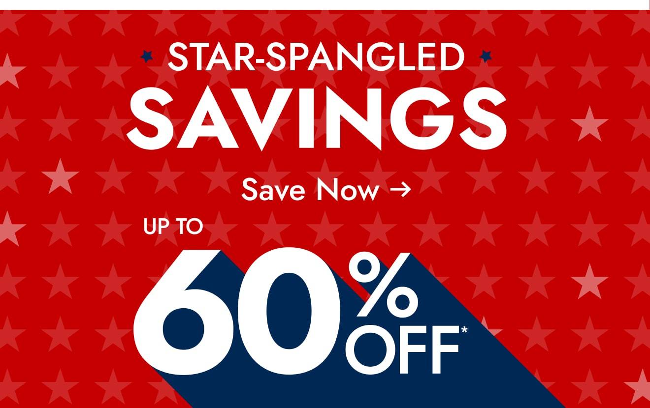 Star-Spangled Sneak Peek—Up to 60% Off