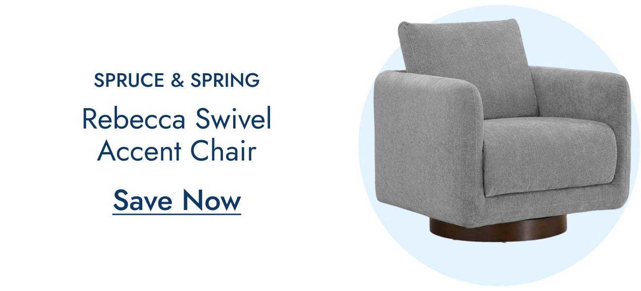 Spruce & Spring Rebecca Swivel Accent Chair