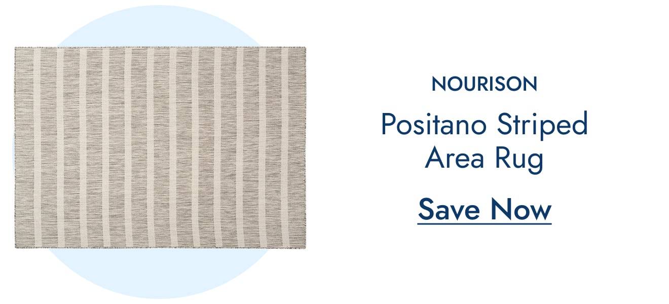 Nourison Positano Striped Area Rug
