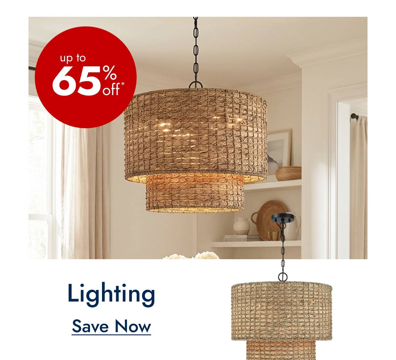 Lighting Up to 65% off