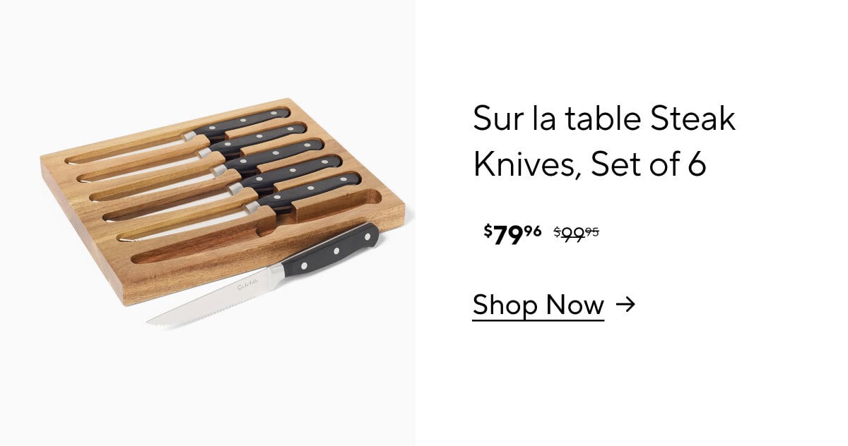 Sur La Table Steak Knives, Set of 6