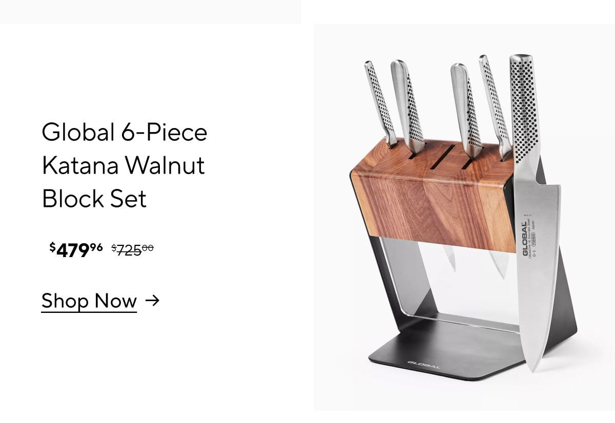 Global 6pc Katana Block Set