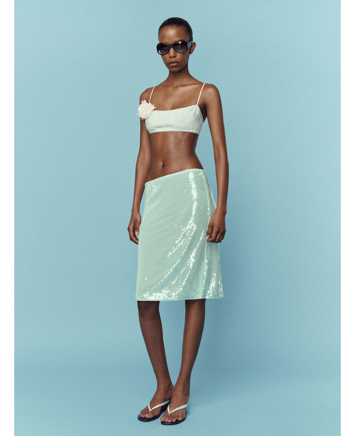 Brodie Sheer Knit Skirt
