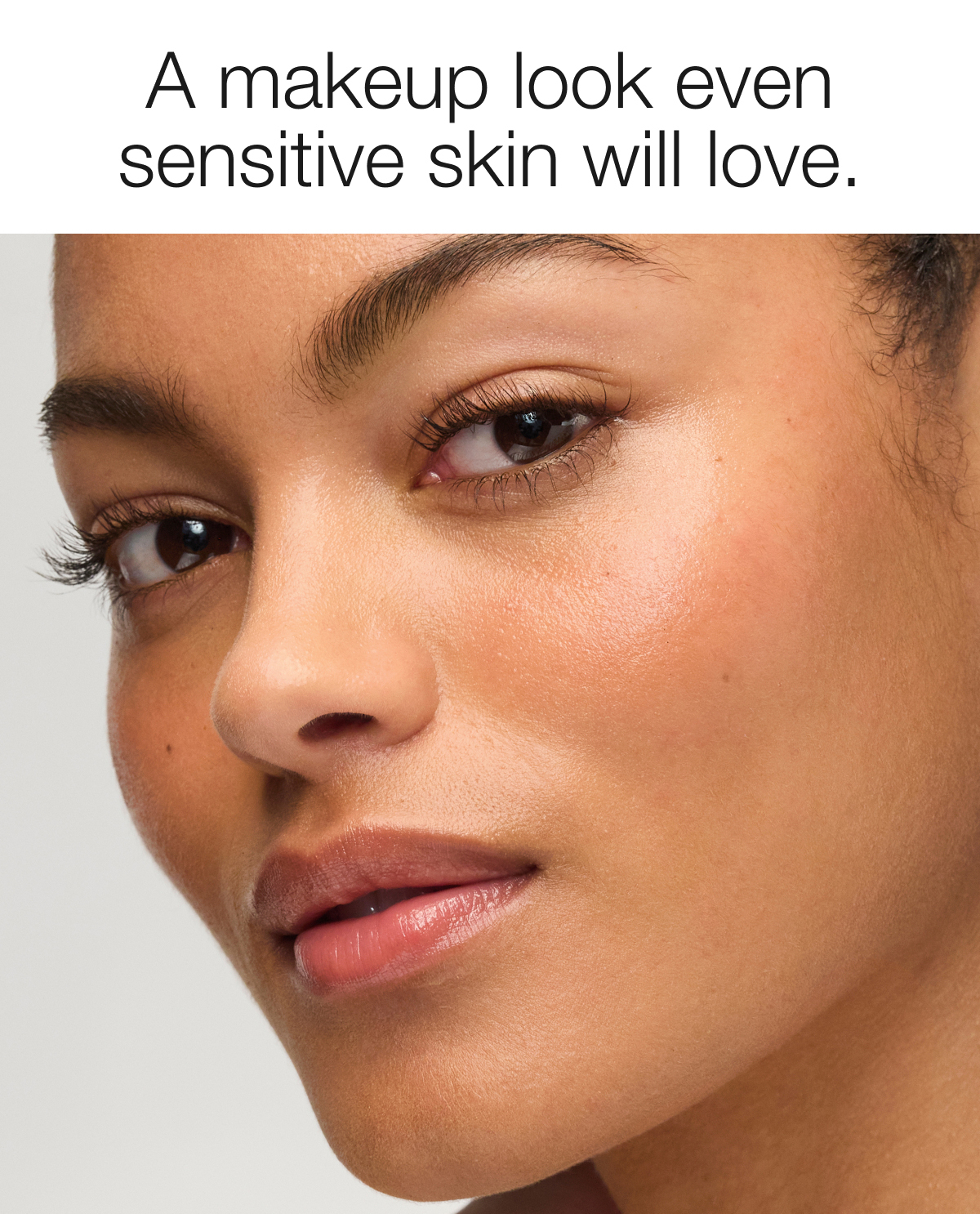 A makeup look even sensitive skin will love.