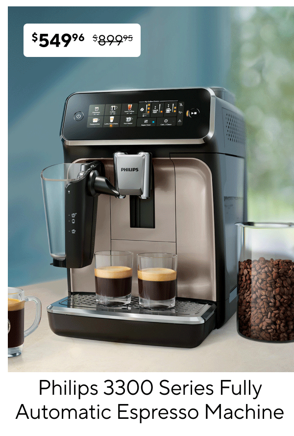 Philips 3300 Series Fully Automatic Espresso Machine