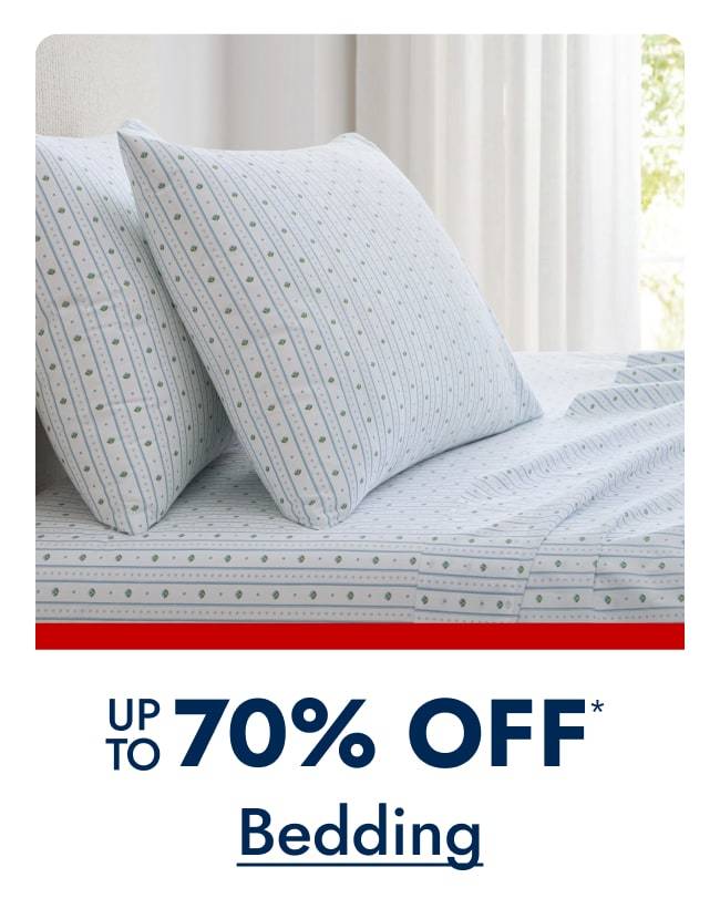 Bedding Up to 70% off