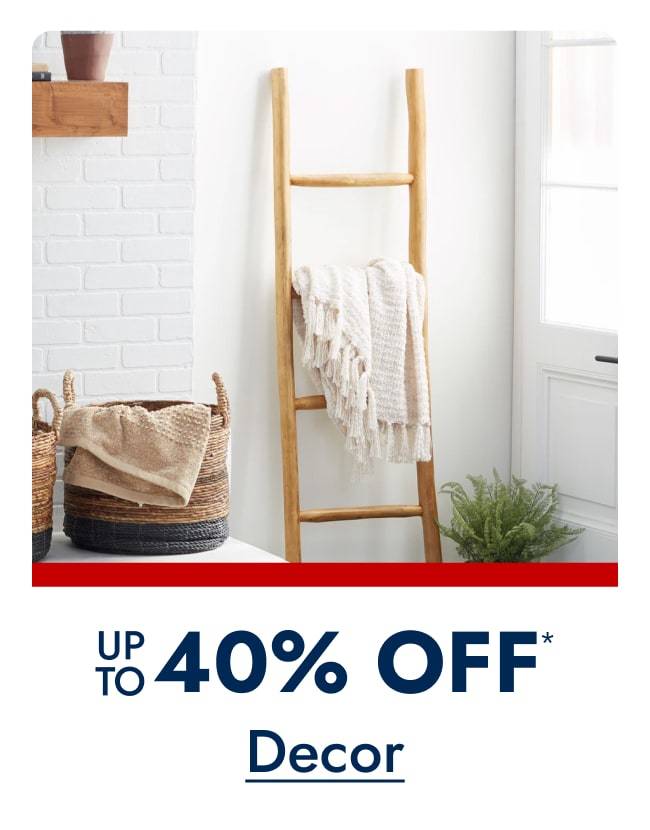 Decor Up to 40% off