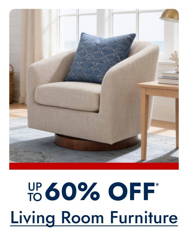 Living Room Furniture Up to 60% off