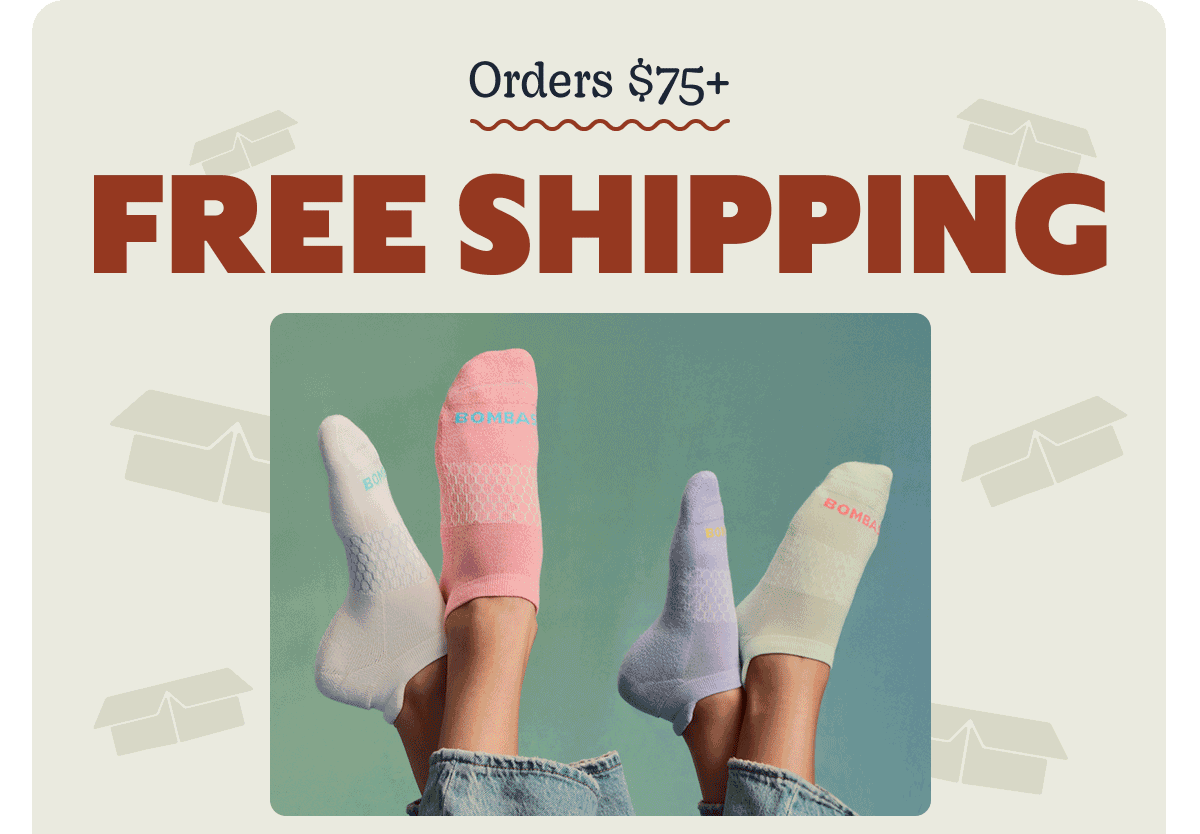 Orders $75+. FREE SHIPPING