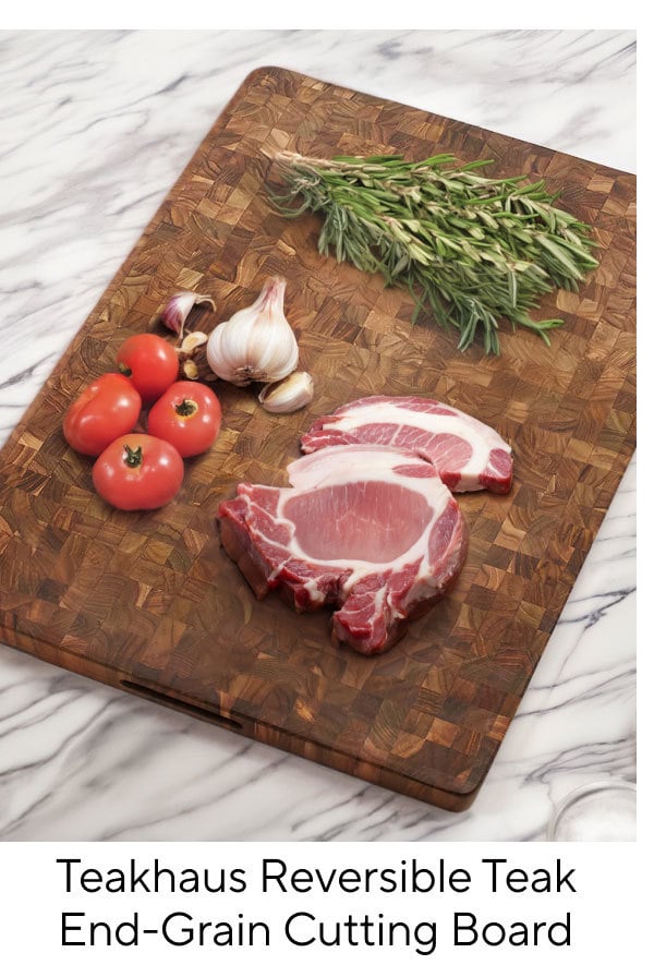 Teakhaus Reversible Teak End-Grain Cutting Board