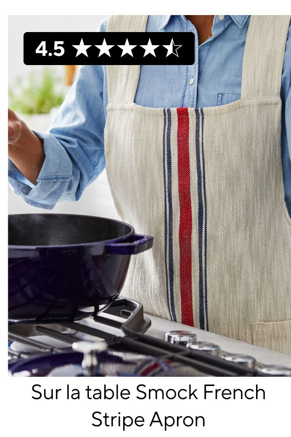 Sur La Table Smock French Stripe Apron