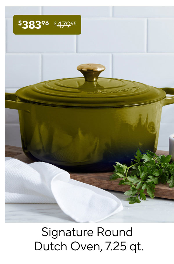 Le Creuset Signature Round Dutch Oven, 7.25 qt.