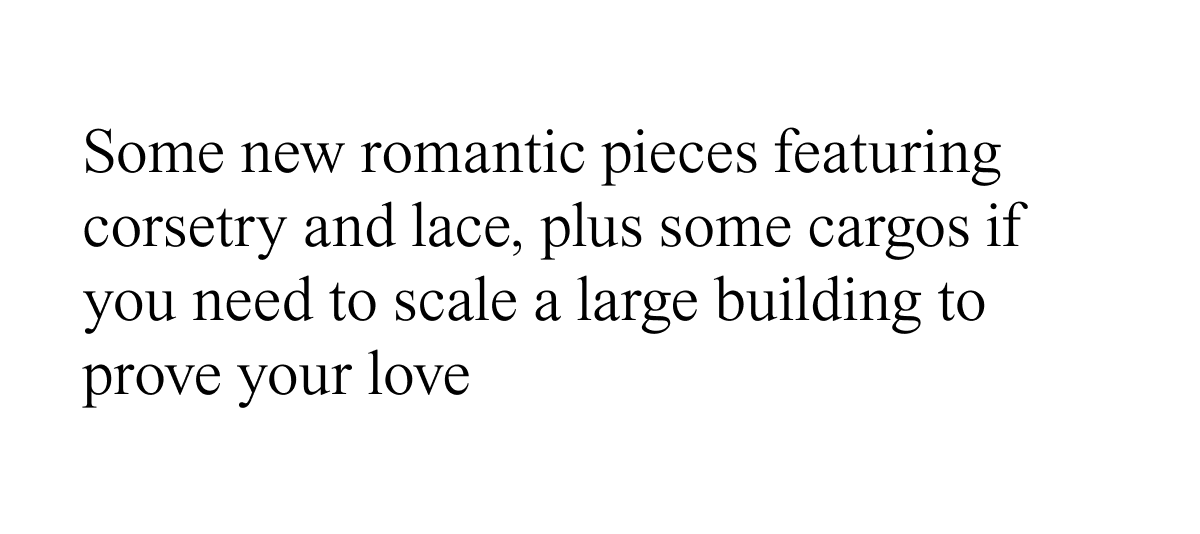 Some new romantic pieces