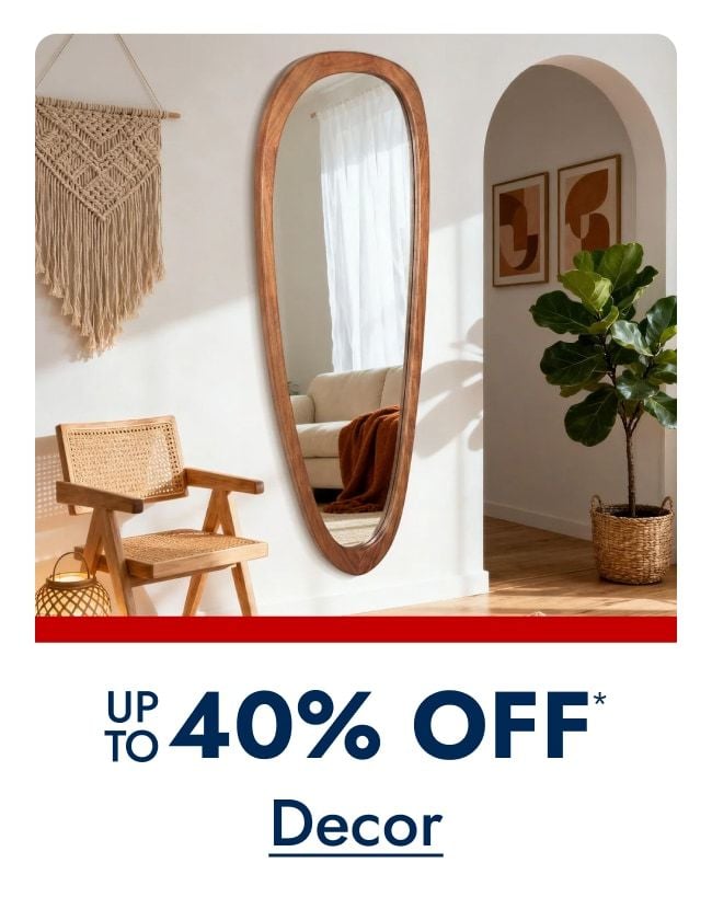 Decor Up to 40% off