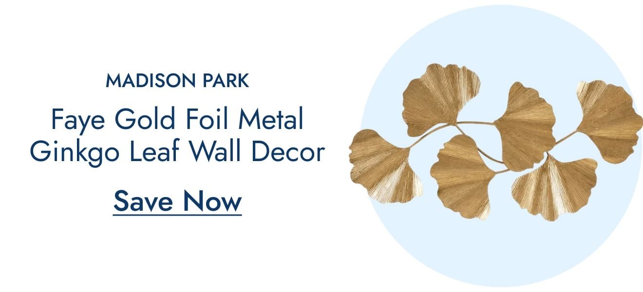 Madison Park Ginkgo Leaf Wall Decor
