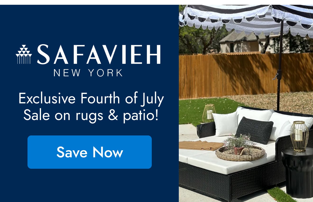Safavieh: Exclusive 4th of July Sale on Rugs and Patio!